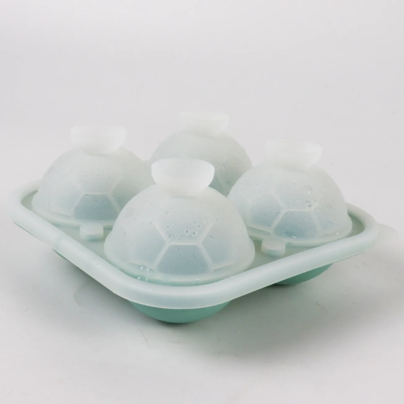 Football silicone ice mold for sports theme drinks