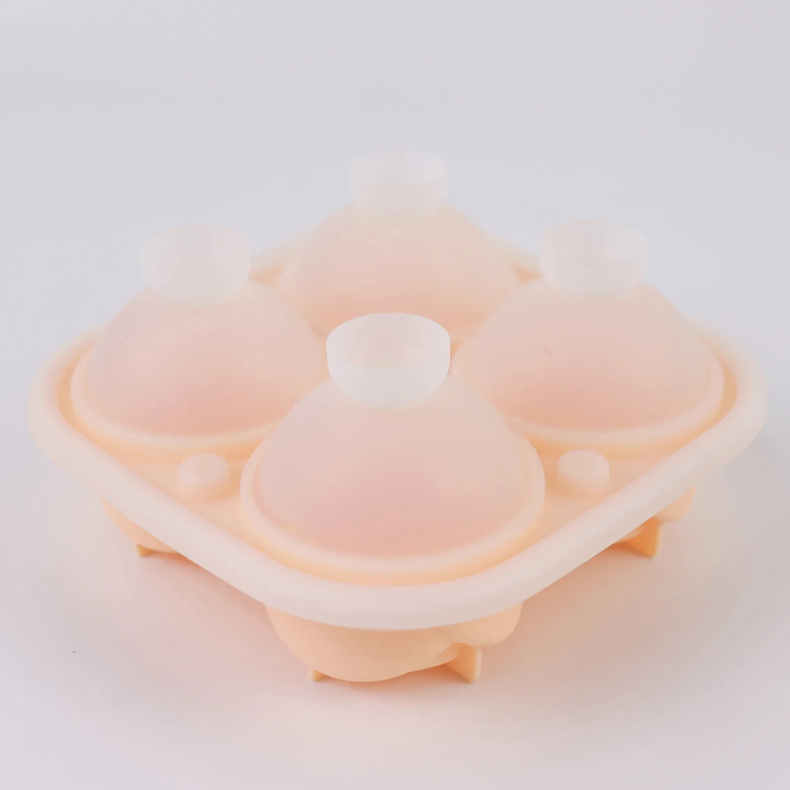 Rose shape silicone ice mold for drinks
